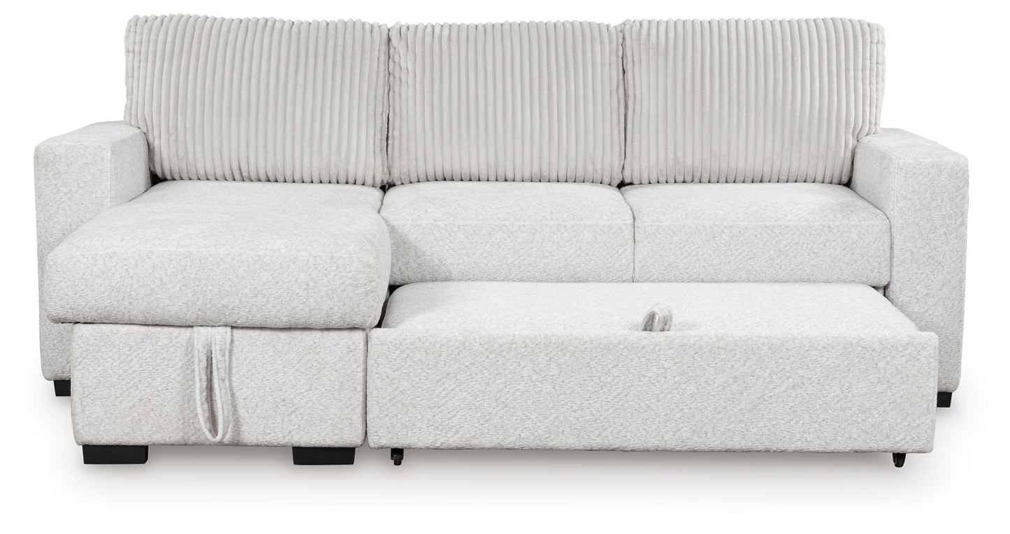 Poppleton 2-Piece Sectional with Pop Up Sleeper and Chaise