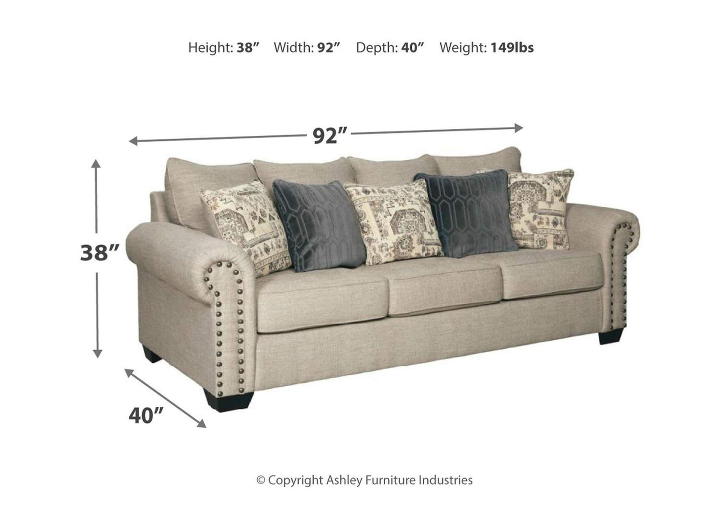 Zarina Sofa and Loveseat