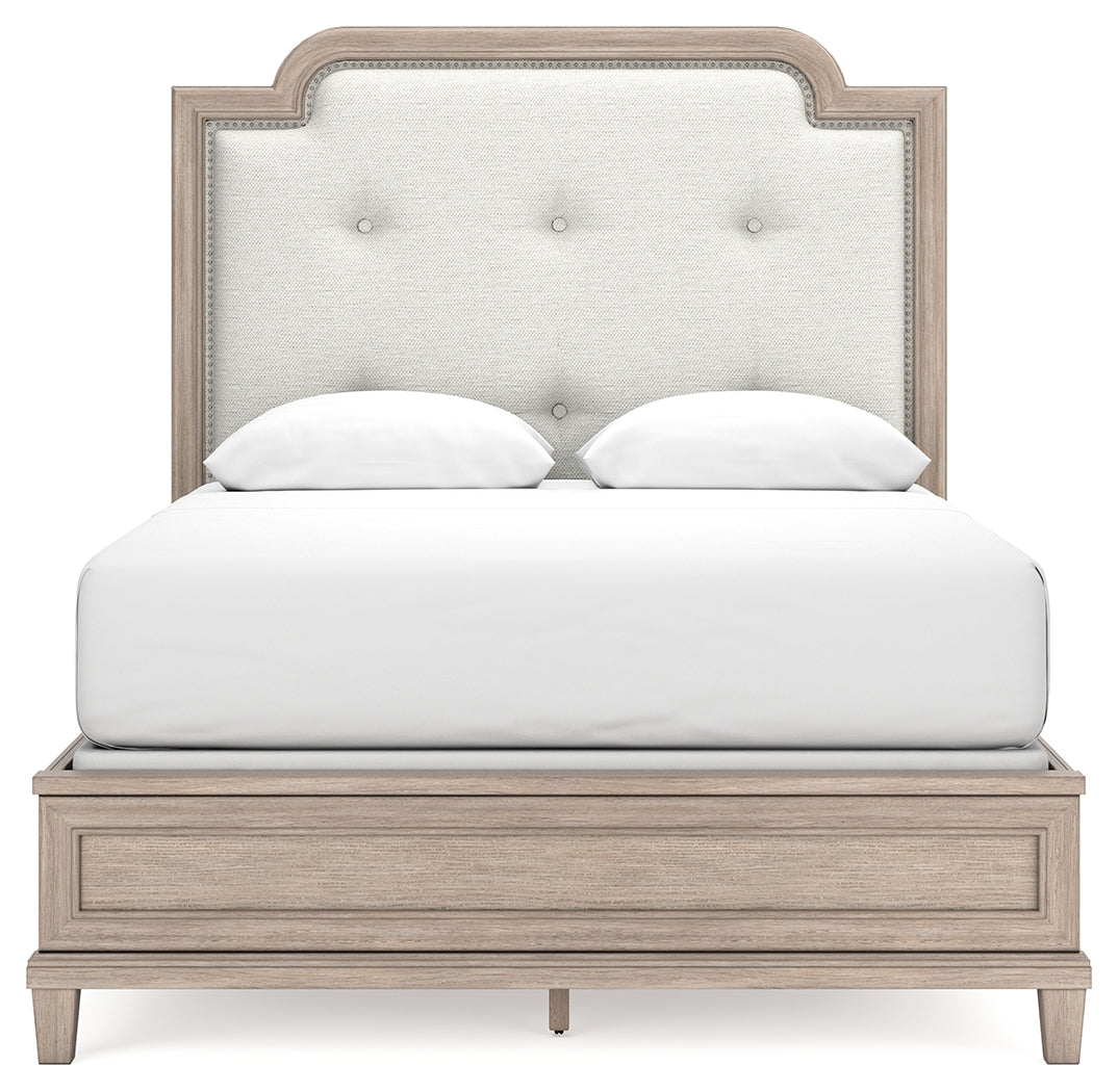 Jorlaina Queen Upholstered Panel Bed