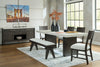Westonfort Dining Table and 4 Chairs and Bench