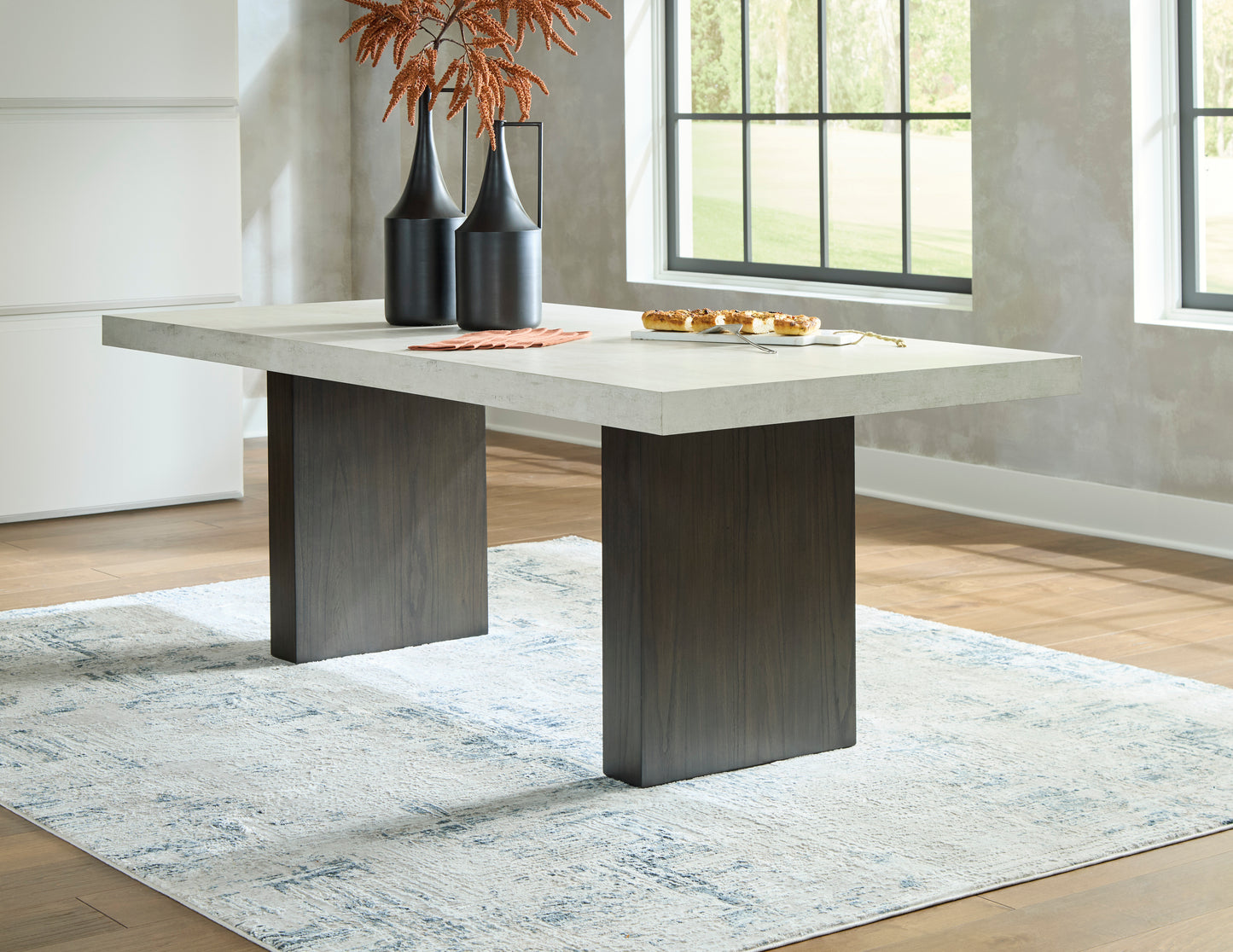 Westonfort Dining Table and 4 Chairs and Bench