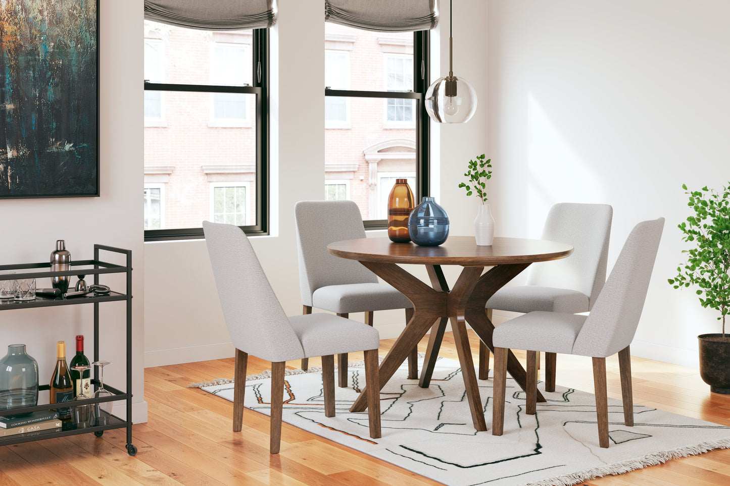 Lyncott Dining Set (Set of 5)