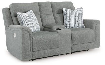 Overflow Power Reclining Loveseat with Console