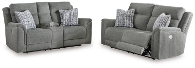 Overflow Reclining Sofa and Loveseat