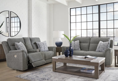 Overflow Reclining Sofa and Loveseat
