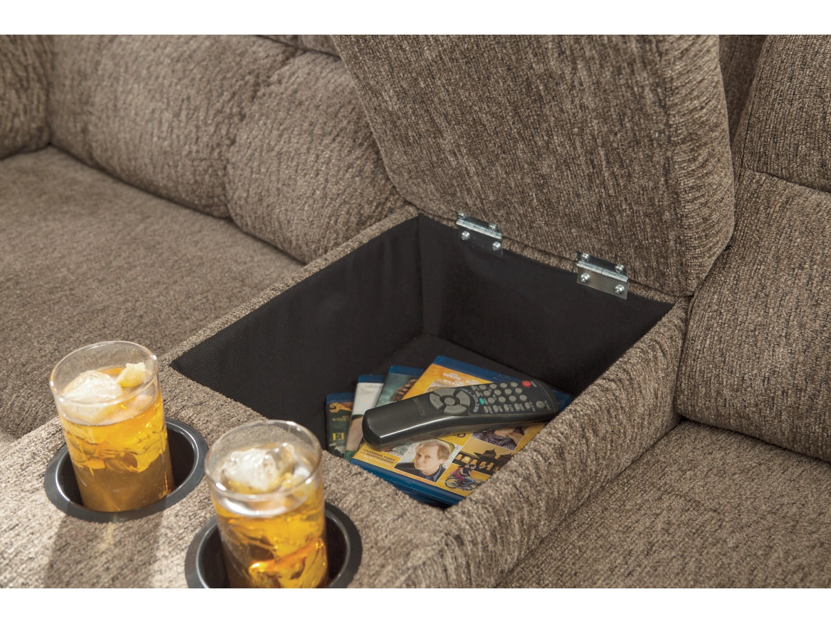 Workhorse Reclining Loveseat with Console