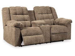 Workhorse Reclining Loveseat with Console