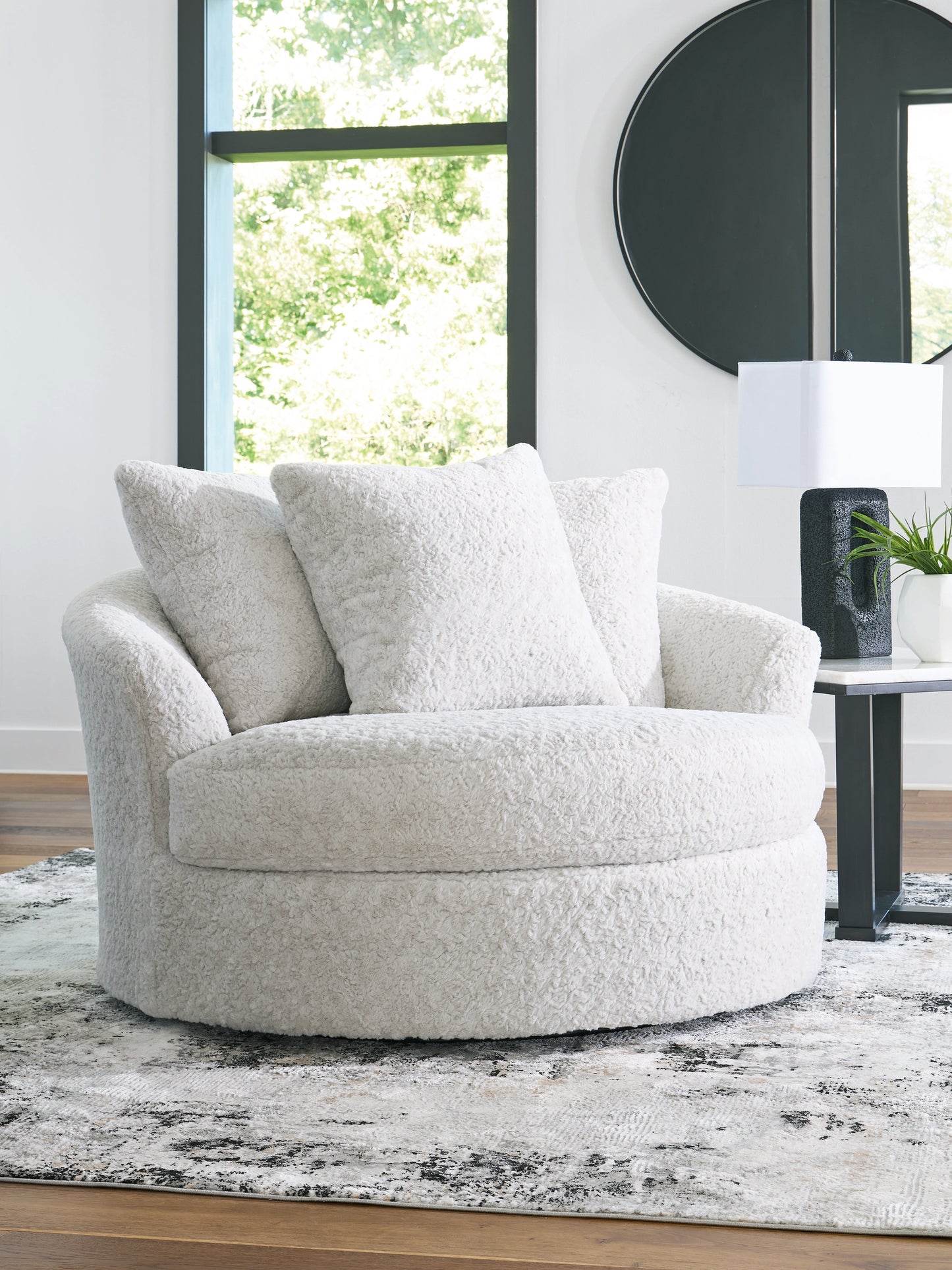 Snodoodle Oversized Swivel Accent Chair