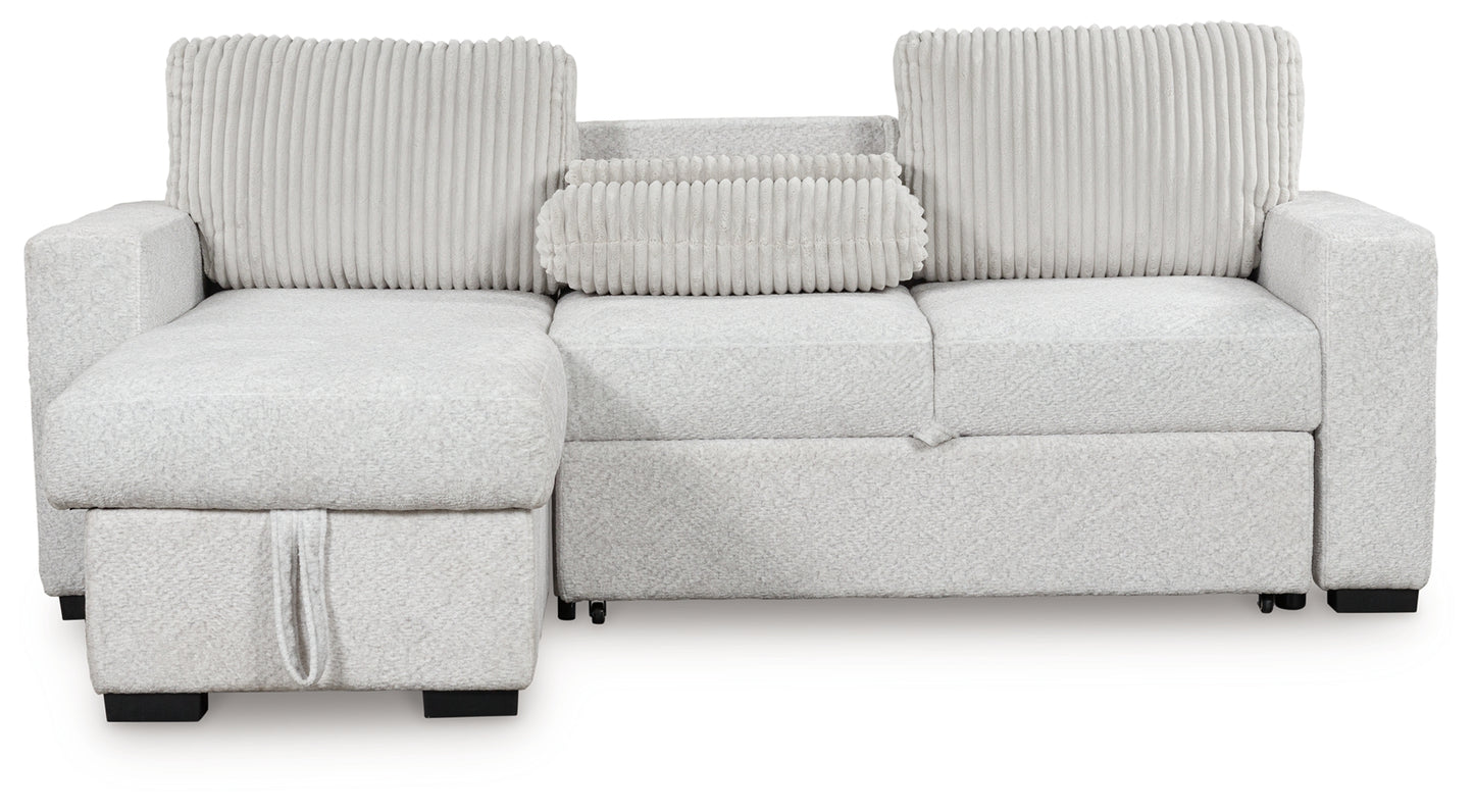 Poppleton 2-Piece Sectional with Pop Up Sleeper and Chaise