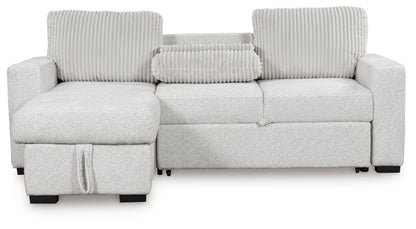 Poppleton 2-Piece Sectional with Pop Up Sleeper and Chaise