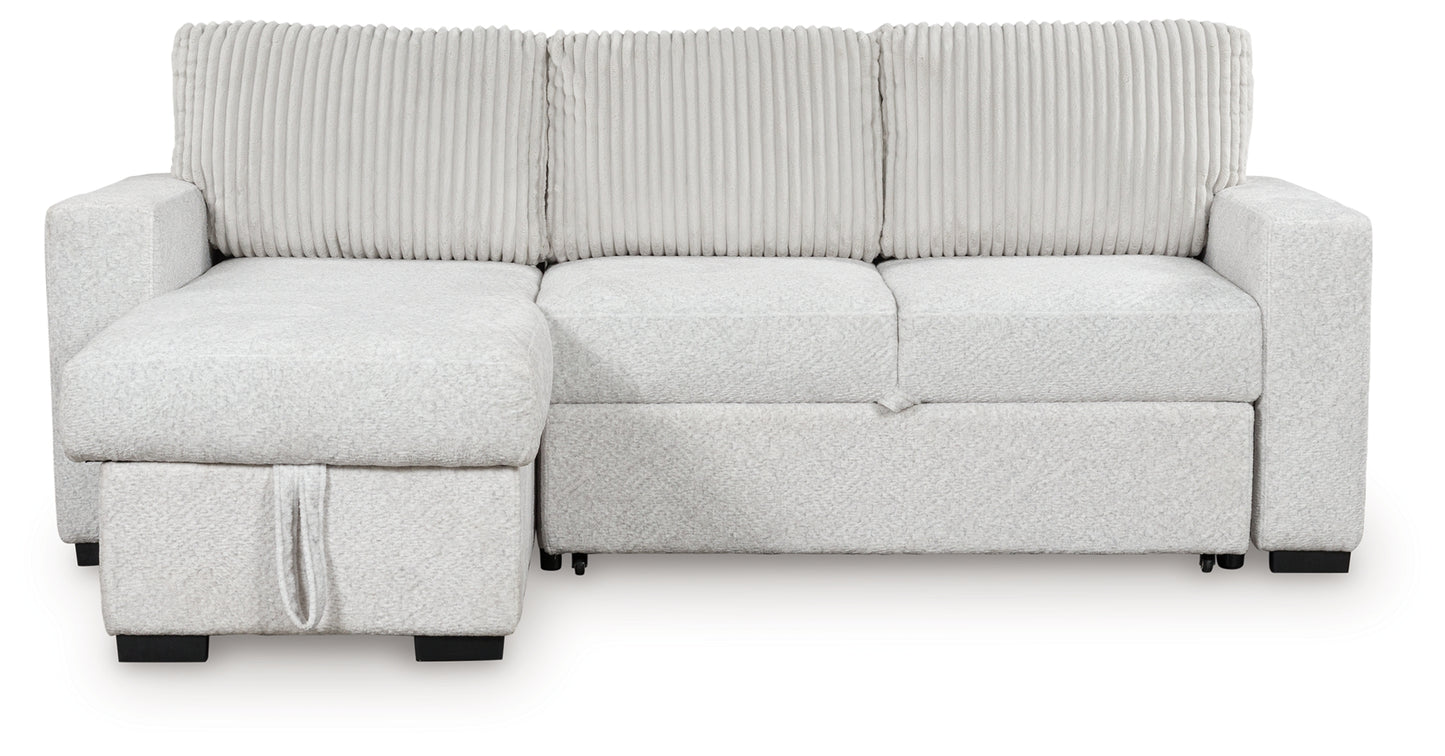 Poppleton 2-Piece Sectional with Pop Up Sleeper and Chaise