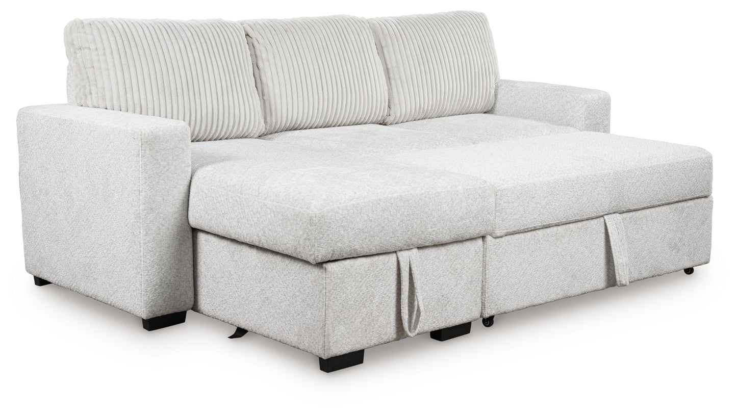 Poppleton 2-Piece Sectional with Pop Up Sleeper and Chaise