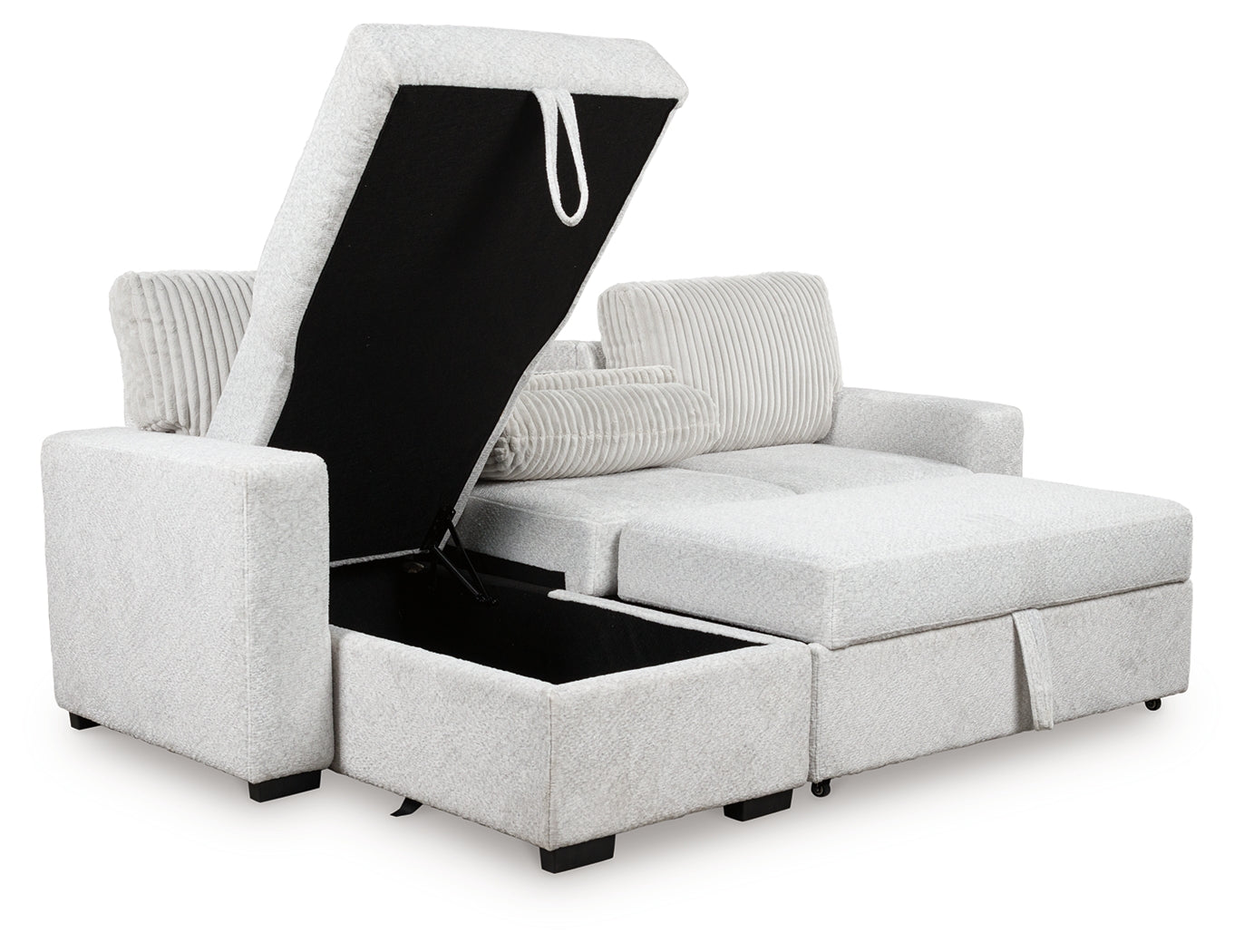 Poppleton 2-Piece Sectional with Pop Up Sleeper and Chaise