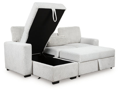 Poppleton 2-Piece Sectional with Pop Up Sleeper and Chaise
