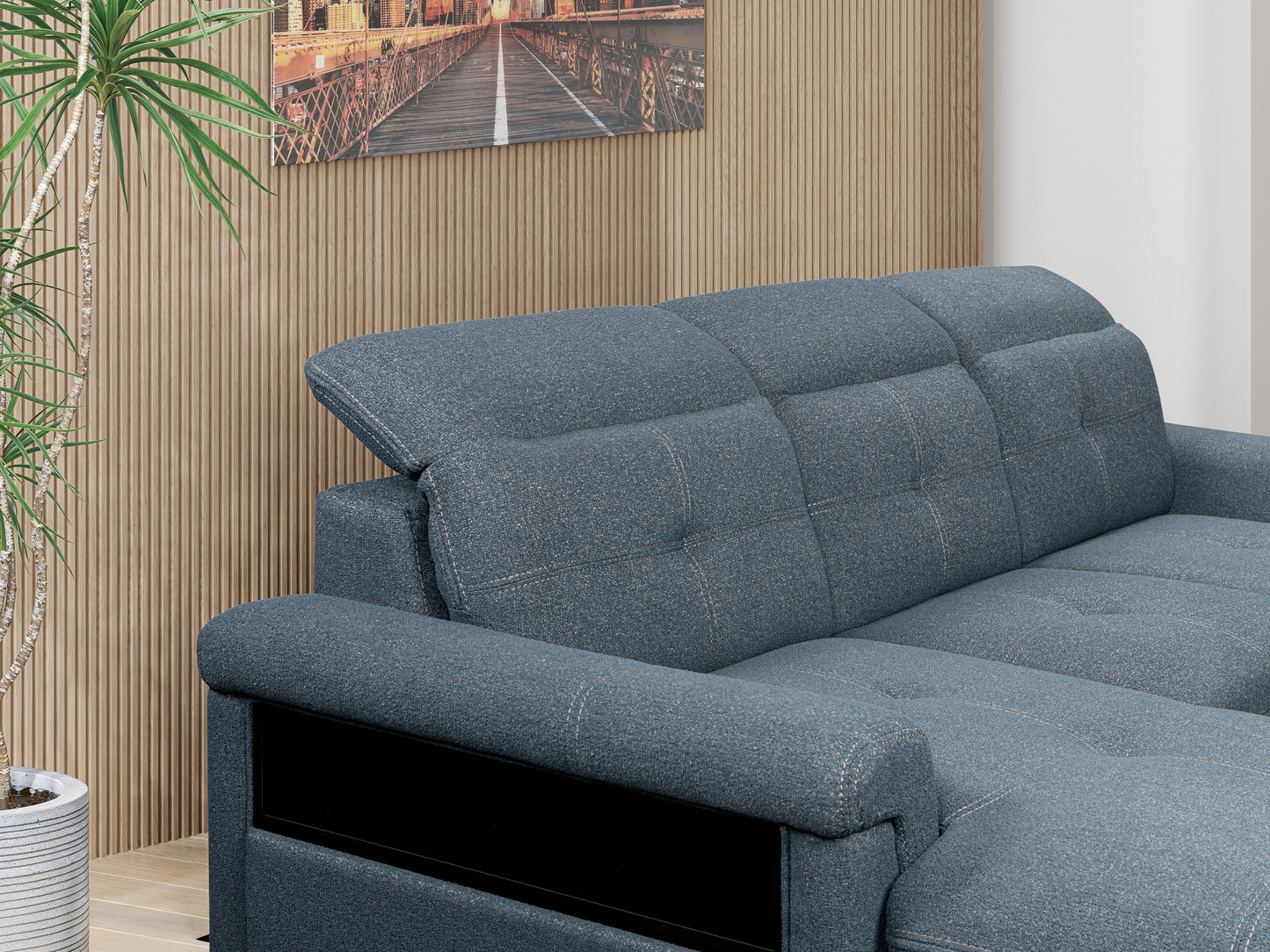 Ruffner 2-Piece Sectional with Pop Up Sleeper and Chaise