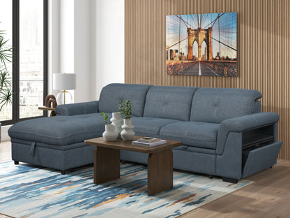 Ruffner 2-Piece Sectional with Pop Up Sleeper and Chaise