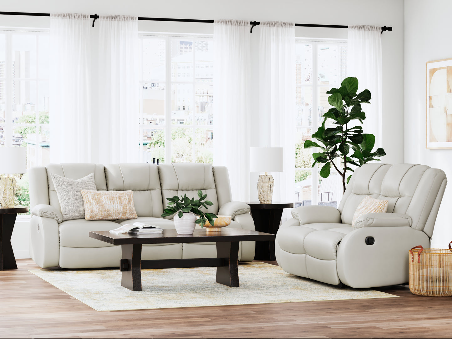 First Base Reclining Sofa & Loveseat