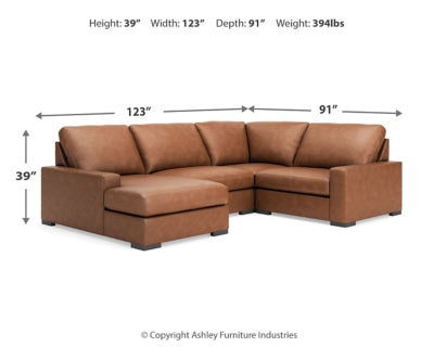 Calden 4-Piece Sectional with Chaise