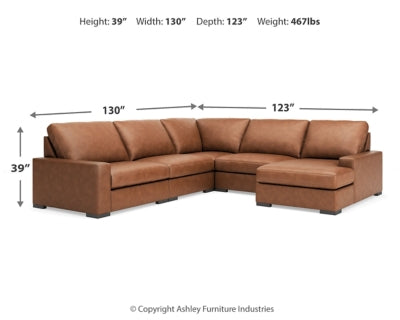 Calden 5-Piece Sectional with Chaise