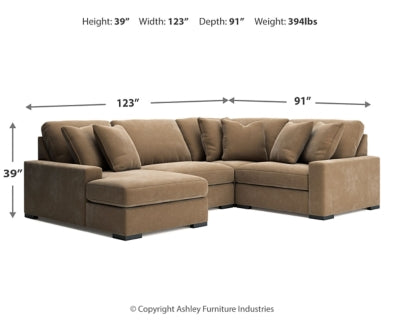 Calden 4-Piece Sectional with Chaise