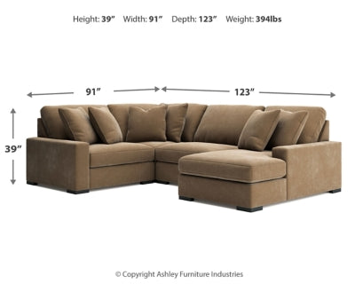 Calden 4-Piece Sectional with Chaise