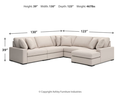 Calden 5-Piece Sectional with Chaise