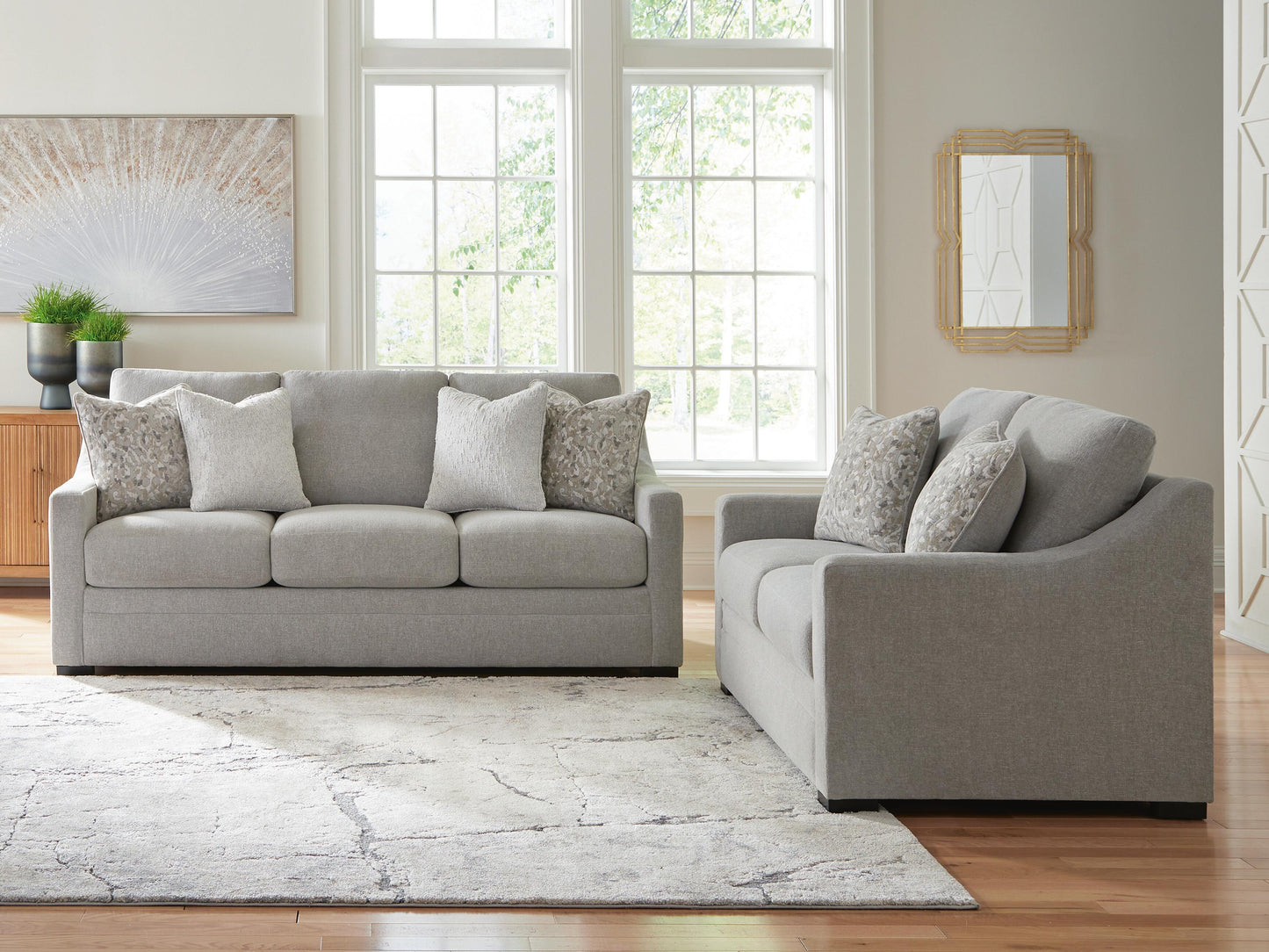Ivory Brook Sofa And Loveseat