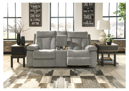 Mitchiner Reclining Loveseat with Console