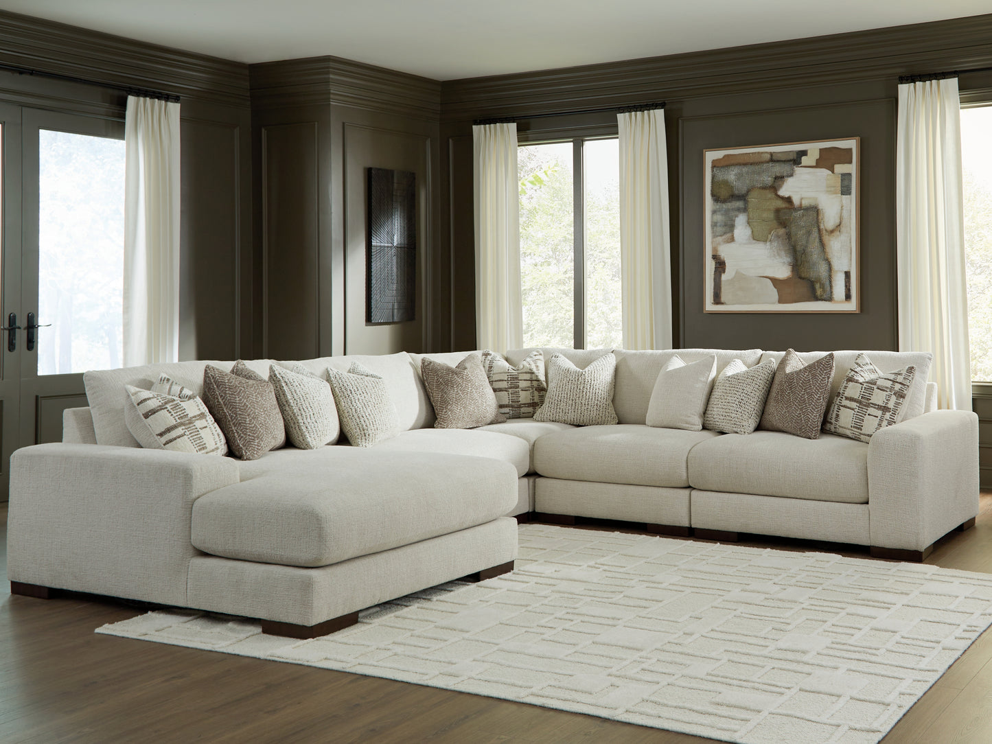 Barrelton 5-Piece Sectional with Chaise