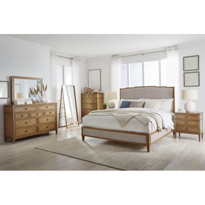 Sharlance Queen Upholstered Panel Bed