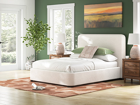 Whittgate Queen Upholstered Bed with Roll Slats