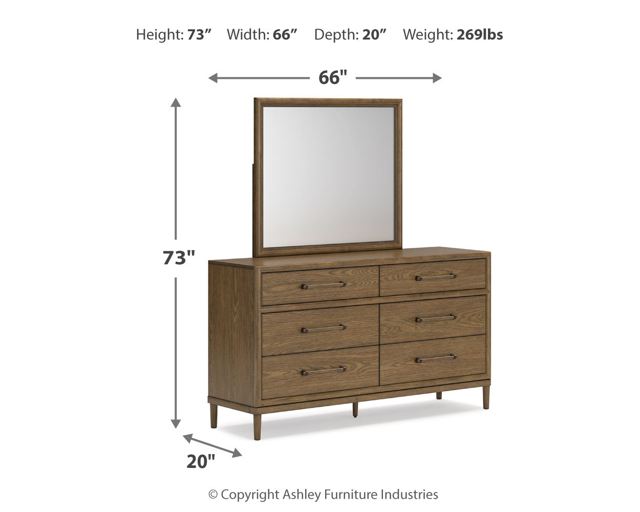 Roanhowe Dresser and Mirror