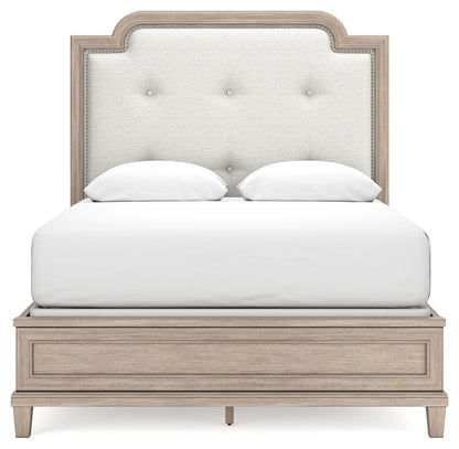 Jorlaina Queen Upholstered Panel Bed