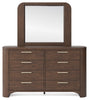 Neo Dresser and Mirror