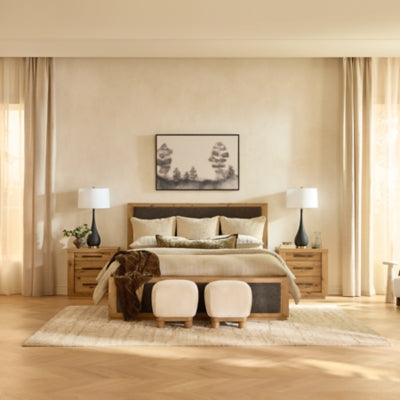 Bracken Queen Upholstered Panel Bed