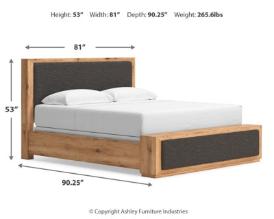 Bracken Queen Upholstered Panel Bed
