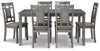 Jayemyer Dining Table and Chairs (Set of 7)
