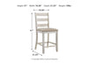 Skempton Counter Height Dining Table and 4 Barstools