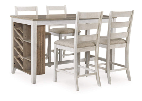 Skempton Counter Height Dining Table and 4 Barstools