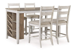 Skempton Counter Height Dining Table and 4 Barstools