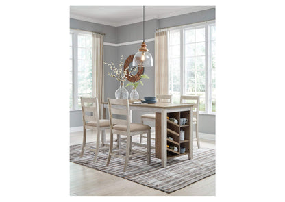 Skempton Counter Height Dining Table and 4 Barstools