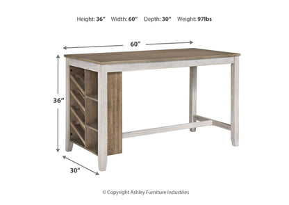 Skempton Counter Height Dining Table and 4 Barstools