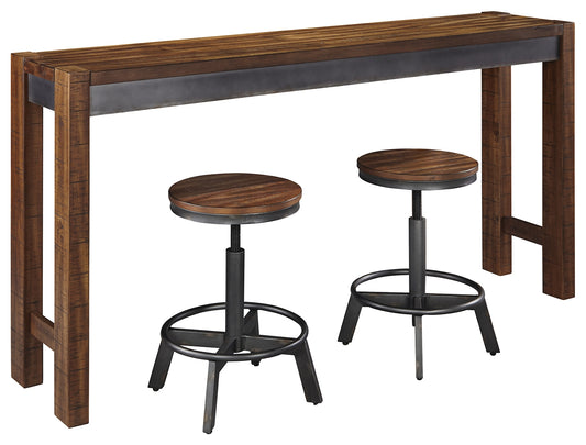 Tojin Counter Height Dining Table and 2 Barstools