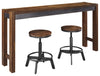 Tojin Counter Height Dining Table and 2 Barstools