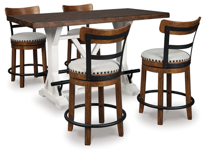 Valebeck 5-Piece Counter Height Dining Set