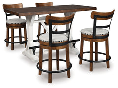 Valebeck 5-Piece Counter Height Dining Set
