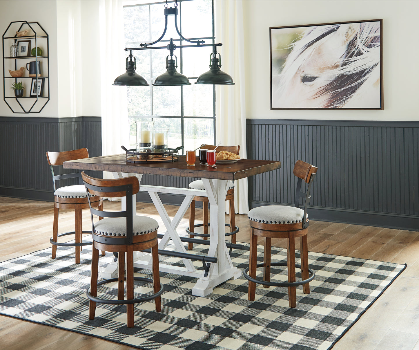 Valebeck 5-Piece Counter Height Dining Set