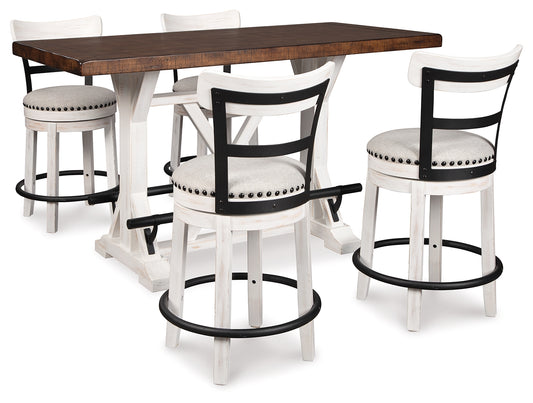 Valebeck 5-Piece Counter Height Dining Set