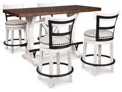 Valebeck 5-Piece Counter Height Dining Set
