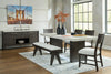 Westonfort Dining Table and 4 Chairs and Bench
